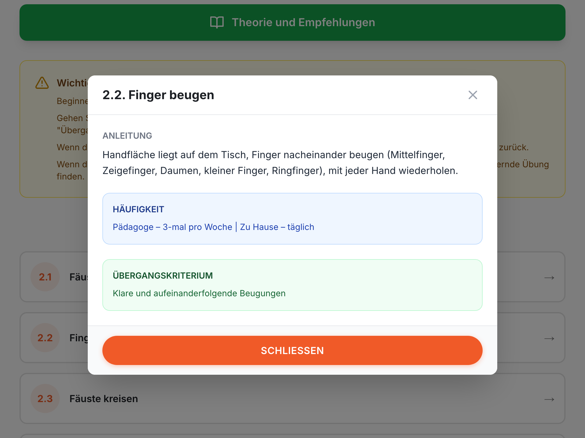 Übungen